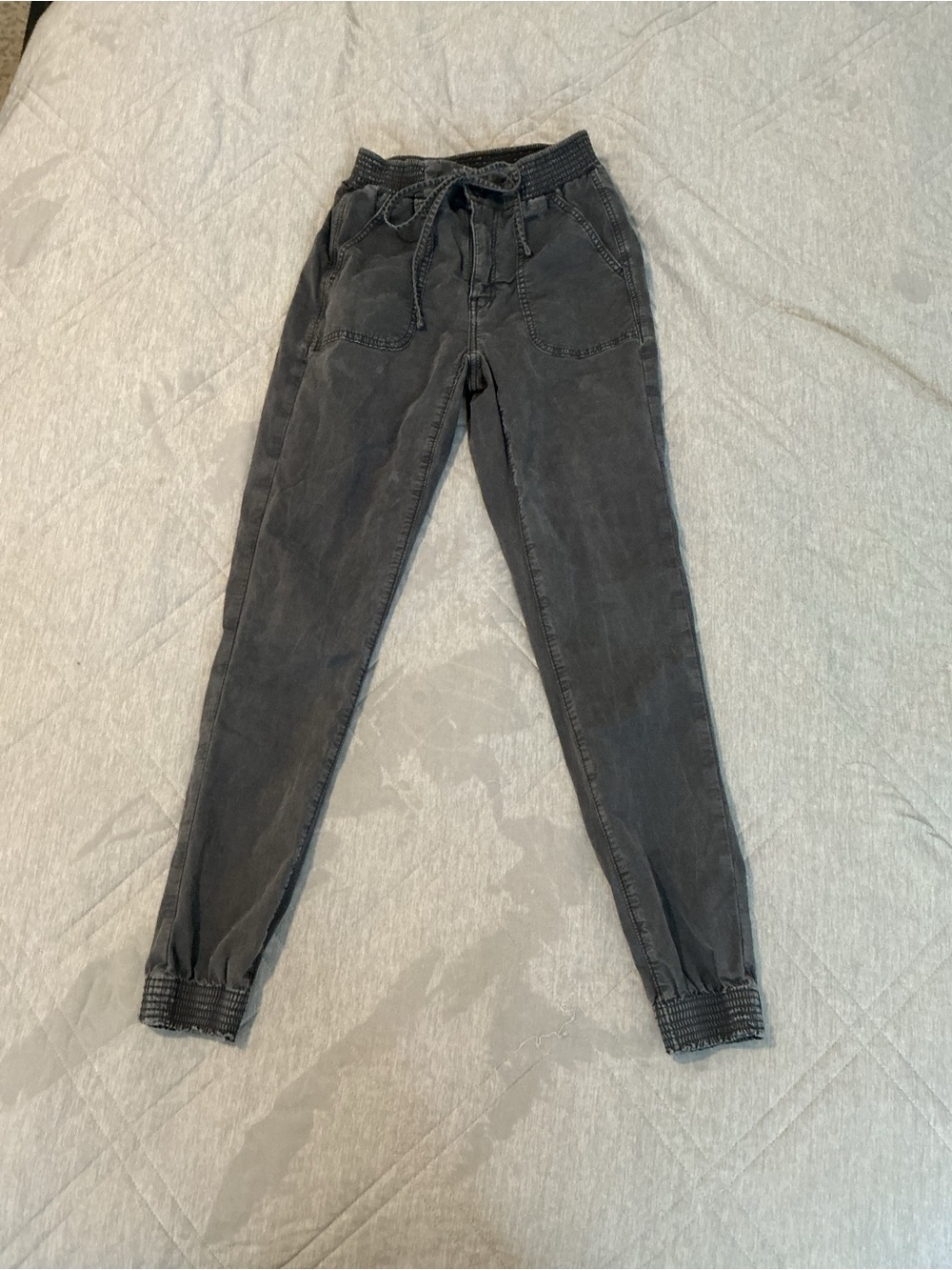 American Eagle Outfitters Charcoal Drawstring Joggers